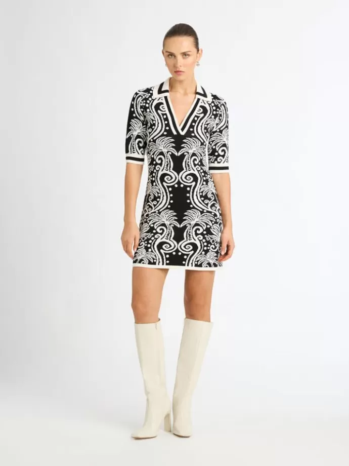 New Dolce Palms Mini Dress Woman Workwear