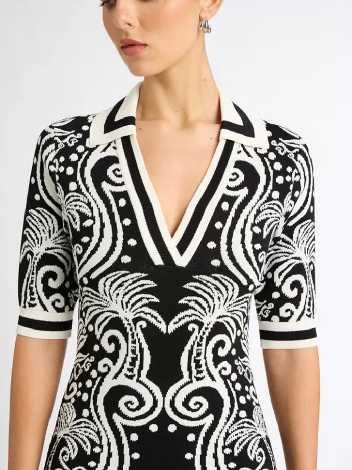 New Dolce Palms Mini Dress Woman Workwear