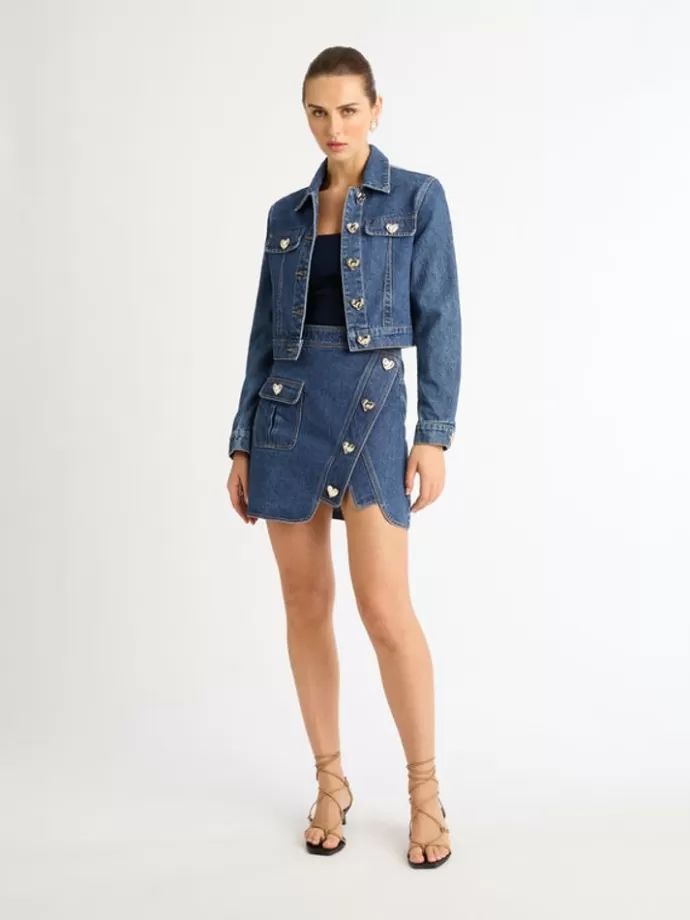 Discount Heartbreak Denim Jacket Woman Workwear