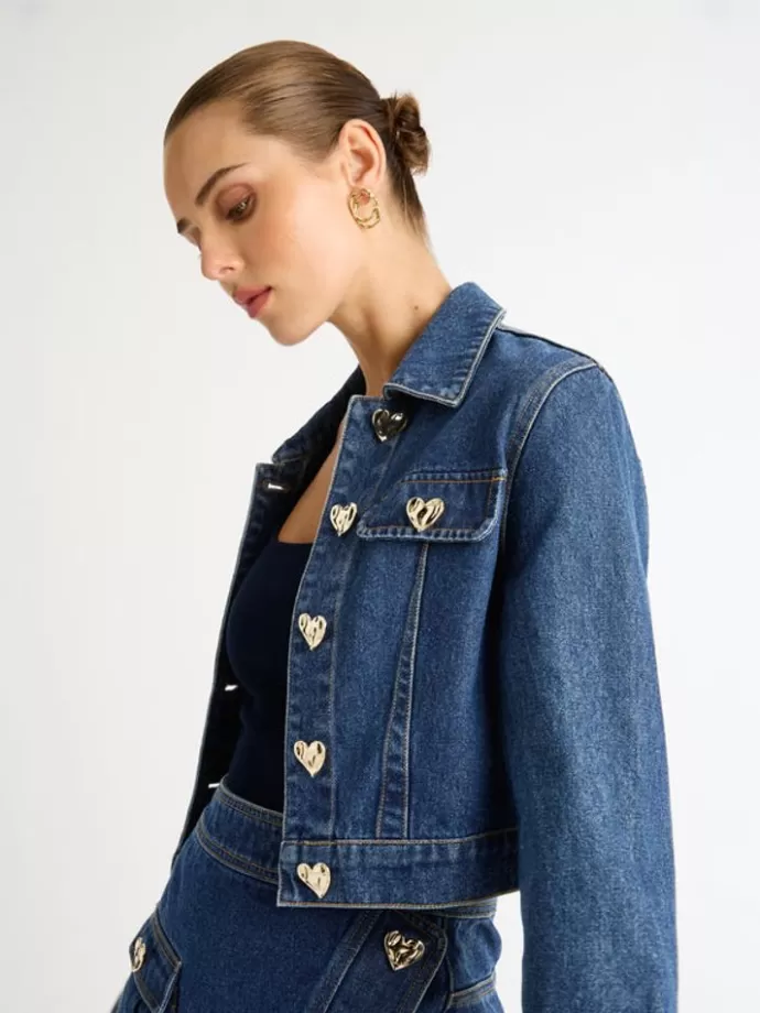 Discount Heartbreak Denim Jacket Woman Workwear
