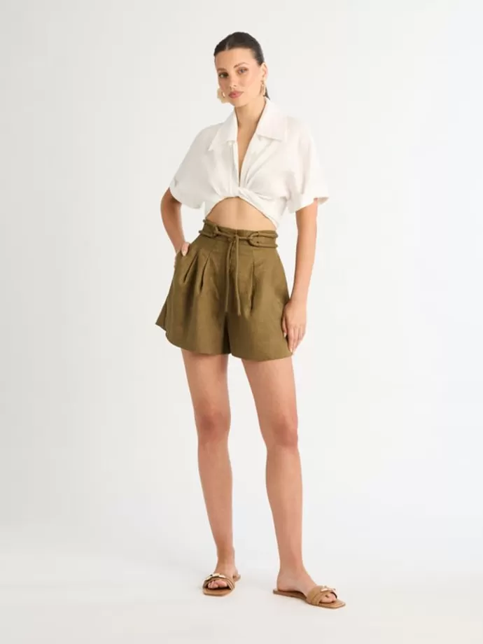 Sale Mia Linen Short Woman Shorts