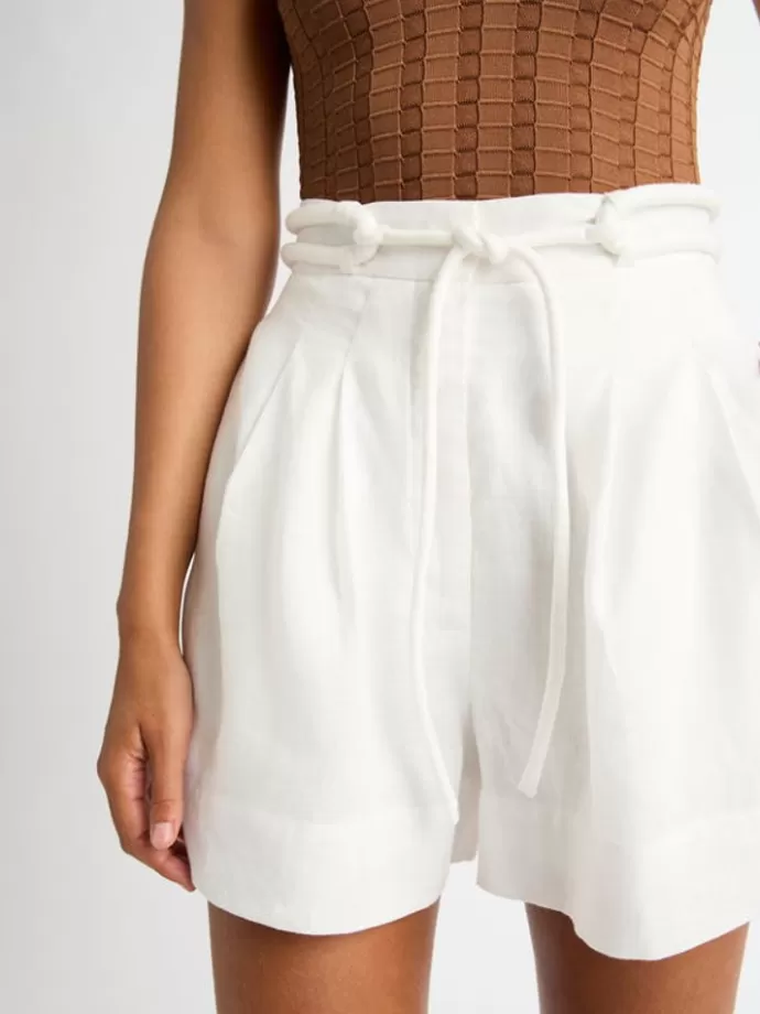 Shop Mia Linen Short Woman Shorts
