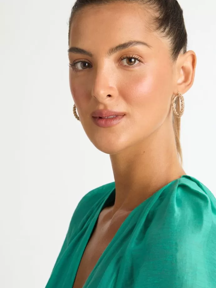 Cheap Sparkle Hoop Earrings Woman Earrings