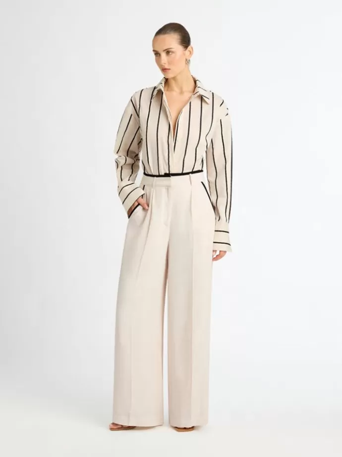 Clearance Studio Stripe Shirt Woman Workwear