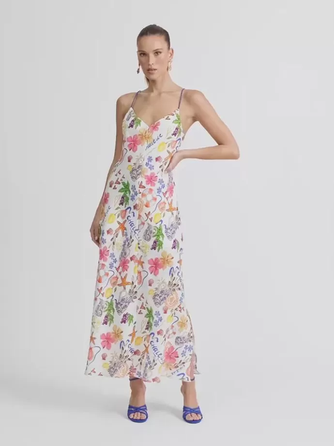 Outlet Summer Amour Linen Dress Woman Dresses