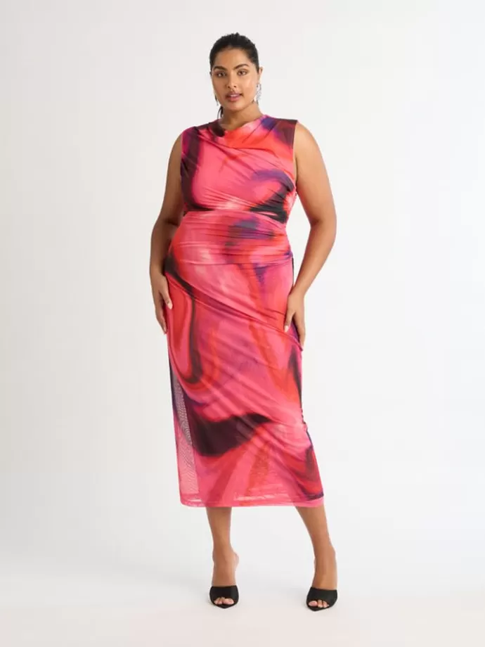 Discount Tornado Mesh Dress Woman Dresses