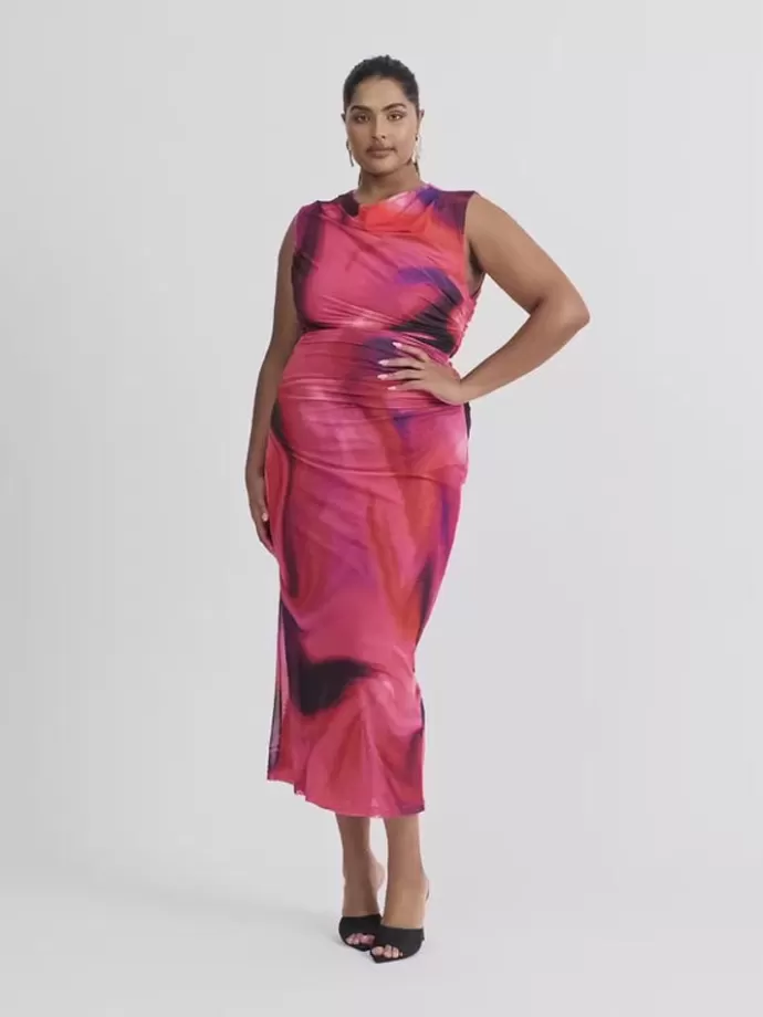 Discount Tornado Mesh Dress Woman Dresses
